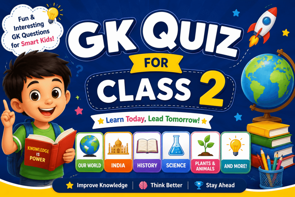 Gk quiz for class 2