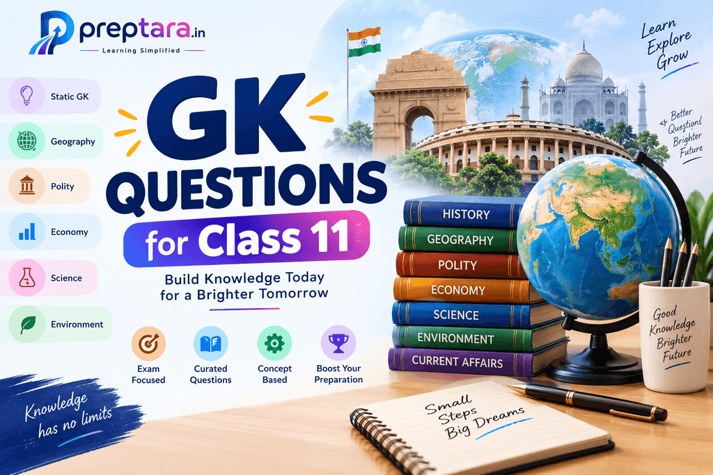 gk questions for class 11