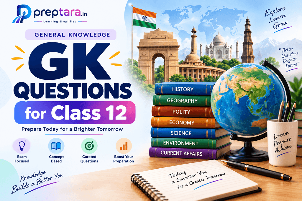 gk questions for class 12